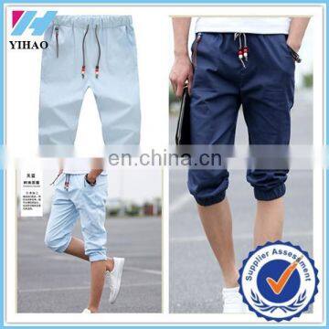 Yihao Trade Assurance Men's linen shorts plus size mens short pants casual sports shorts custom men jogger pants for boys