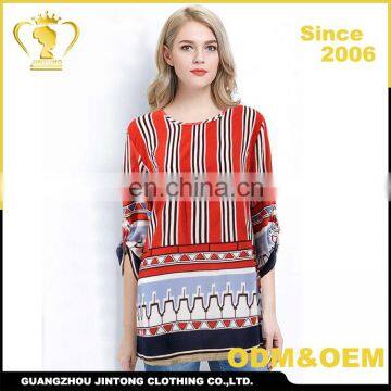 2017 turkey women clothes long tops design blusa rayon blouse