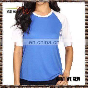 100% organic cotton white half sleeves plain gym t-shirts custom made t-shirt factory in china