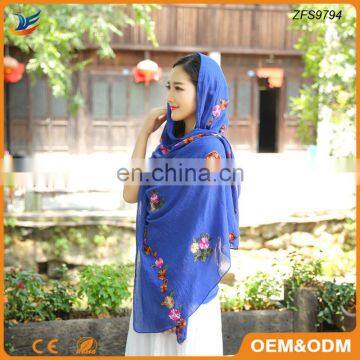 100% polyester head hood style hijab muslim scarf