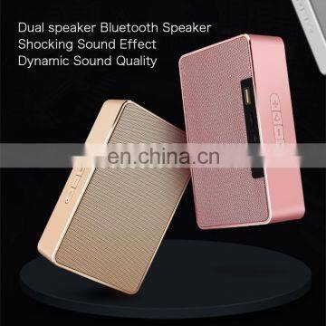 JOYROOM JR-M9 Double Horn Metal Stereo Speaker With Built-in MIC, Support Hands-free Calls & TF Card & AUX photo-3