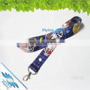 2018 Carabiner polyester sublimation lanyards with logo custom no minimum