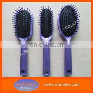 Plastic hair brush with many solution