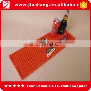 pvc beer drip bar mat with drinking logo