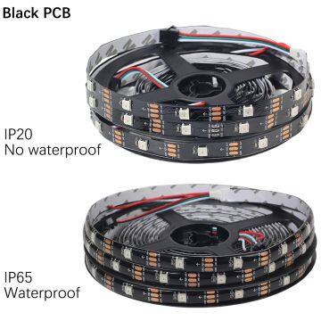 5M 5050 RGB LED Strip WS2812B 30LEDs/m Smart Led Pixel Strip,Black/White PCB WS2812 IC,WS2812B IP30 / IP65 / IP67 DC5V photo-2