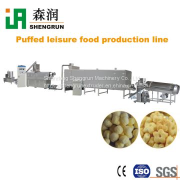 Automatic puffed corn snacks machine