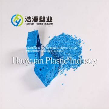 Blue rigid PVC granules/100% Virgin PVC compounds for junction box