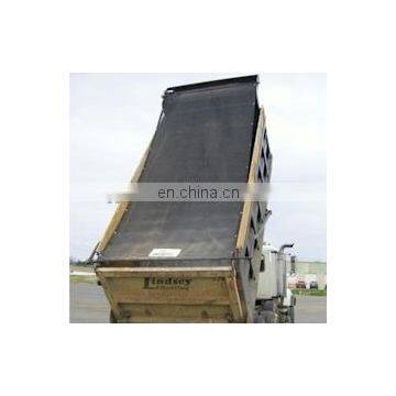 Dump Tarp With 2 Pockets & Grommets on 2 Sides- Black Mesh photo-2