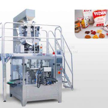 Automatic weighing granual premade pouch packing machine