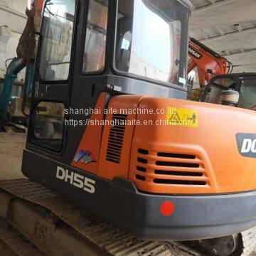 High Quality Doosan DH55 Mini Excavator Crawler Moving Type,Secondhand Doosan Mini Crawler/wheel Excavator With Hydraulic Engine photo-5