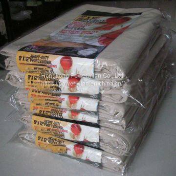 9 x 12ft Canvas Drop Cloth China Supplier Cotton Drop Sheet photo-4