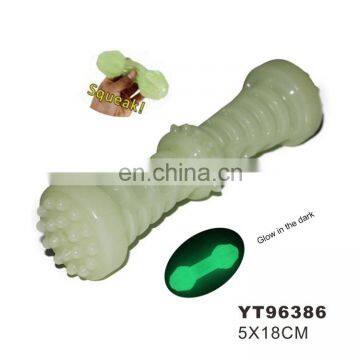 Dog Squeaky Chew Toy Dog TPR Bite Toys Glow in the Dark photo-2