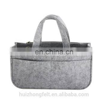 Portable Grey Color Felt Handbag Organizer photo-6