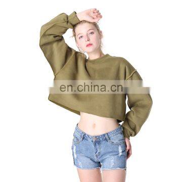 LAITE S2001 Custom Cotton Women Plus Size Sweater Crop Top Crew Neck Sweatshirts Women Crewneck Sweatshirt photo-3