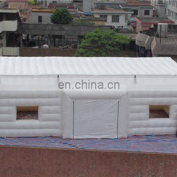 Outdoor Huge White Square Inflatable Movable Building With Lights for Parties and Events