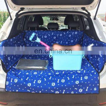 Wholesale Customized Print Bone Pattern Waterproof Dog Car Seat Cover SUV Dog Mat photo-2