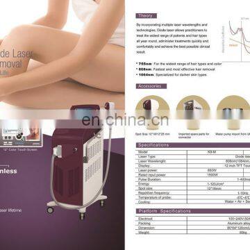 Promotion Price Portable 808nm Diode Laser Hair Removal Speed 808 Laser
