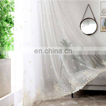 Wholesale Customized 100%Polyester Tulle Embroidery Curtain For The Window Backdrop Curtain photo-6