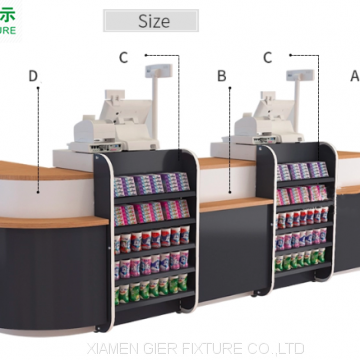 Fashion Store Cashier Desk/steel Checkstand/supermarket Checkout Counter photo-3