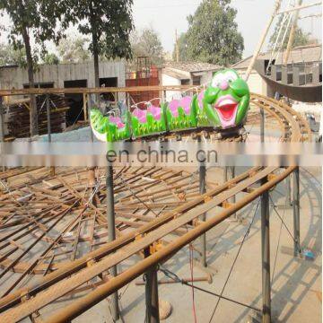 Outdoor Amusement Park Electric Train Ride Slide Worm Mini Roller Coaster for Sale photo-4