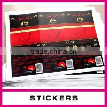 Plastic bottle seal waterproof PVC shrink label printing, water/beverage bottle label