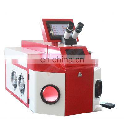 High performance 200w gold silver filled jewellery laser welder machine with jewelry microscope for spot welding