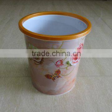 8L Plastic Garbage Bin with Artwork