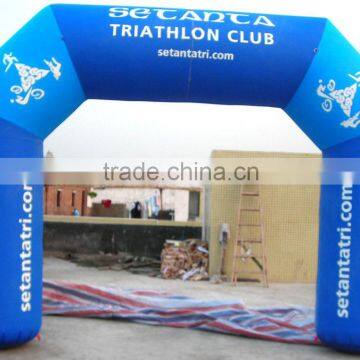 Light blue Advertising Inflatable Arch with Balloon