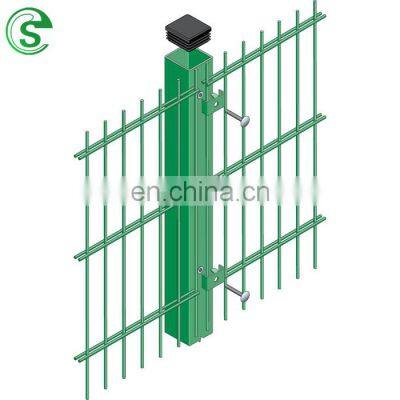 Double loop wire multiple used 2D strong welded mesh fence for garden, home, school, airport