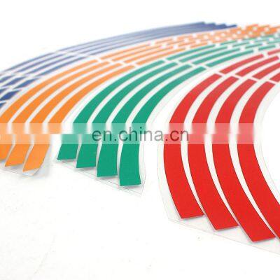 16 Strips Motorcycle Accessories 7 Colors Car Styling Decals 17 Or 18 Inch Stickers Wheel Rim Sticker Reflective Tape Retro photo-4