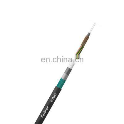 ISO9001 GYTZA53 Flame-retardant Double Armored Fiber Optic Cable 12 Cores for Sale Aluminum Cable for Wire Mesh Cable Tray