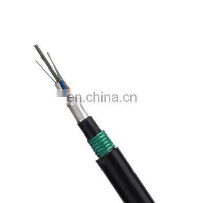 Direct Burial Steel Wire Tape And Aluminum Tape Outdoor 8 Core Fiber Optic Cable GYTA53