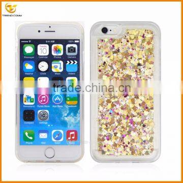 china products star glitter quicksand tpu case for iphone 6