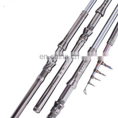Factory Wholesale 2.1/2.4/2.7/3.0M Platinum Metal Handle Action Heavy Sea Fishing Rod Telescopic Fishing Rod photo-2