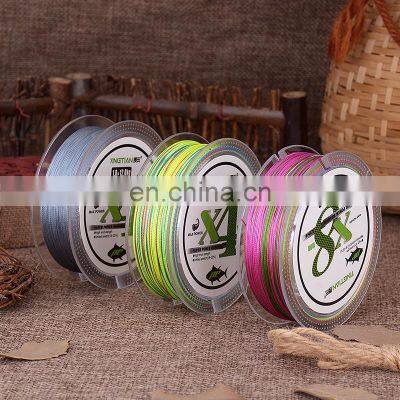 Amazon New Design 4/8 Stands pe Fishing Line 5.9kg-55.1kg Tension 100% PE Braided Fishing Line photo-5
