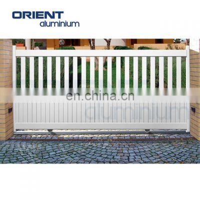 factory direct supply 3500*1800mm aluminum louver panel driveway gate automatic entrance swing gate