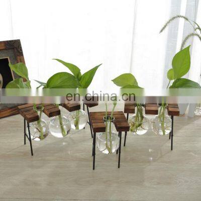 Vase Vintage Glass Hydroponics Plants Desktop Bulb Vase photo-4