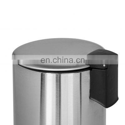 Modern Indoor Foot Pedal Bin Stainless Steel Pedal Bin 3L Round Water-proof Rubbish Bin With Strong Pedal Trash Can photo-4