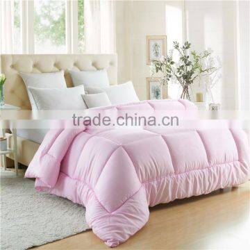 Hotel cheapest polycotton microfiber quilt set white , pink , colorful home , hotel quilt cover set comforter set