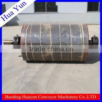 rubber coated steel pipe conveyor drive head pulley for material handling