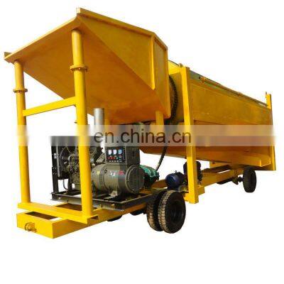 Gold mining Equipment mobile gold trommel screen for sale