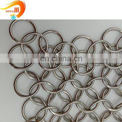Stainless Steel Decorative Metal Chain Braid Ring Mesh
