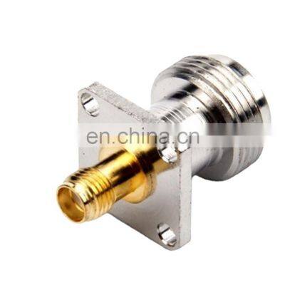 4 Hole Flange RF Coaxia SMA Jack Female to N Type Female Adaptor connectors