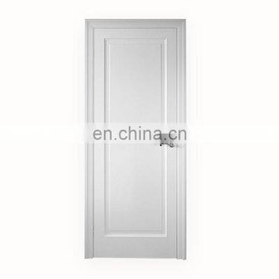 Home office hotel noise blocker security white frames flush shaker white internal wooden doors