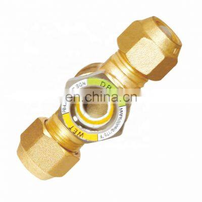 Refrigeration SGN-SAE  Solder Welding copper Brass Flare  Oil Level  HVAC system ODF R134a R22 R410 part brass sight glass