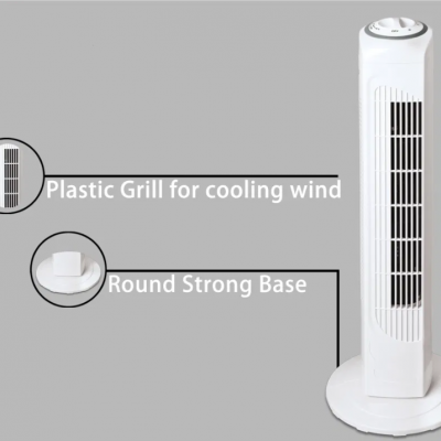 29′ ′ Electric Tower Fan in Elegant Design with 120 Minutes Timer Rotary Switch Control