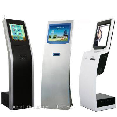 Table ticket dispenser system kiosk with ticket printer wireless queue paging system