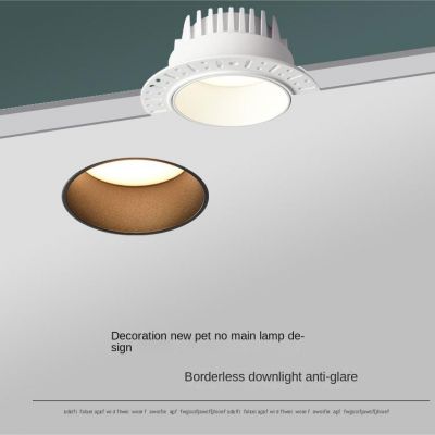 Borderless tube light ultra high anti glare embedded embedded non main edge ceiling light