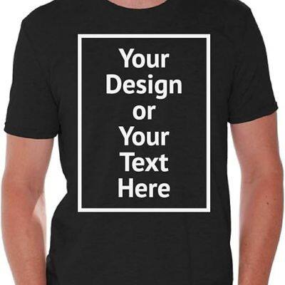 Personalized Shirt for Men Custom T-Shirt Add Your Image T-Shirt Add Your Text Photo Front/Back Print