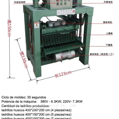 Hollow Brick and Paver Block Making Machines Maquina Bloquera photo-5